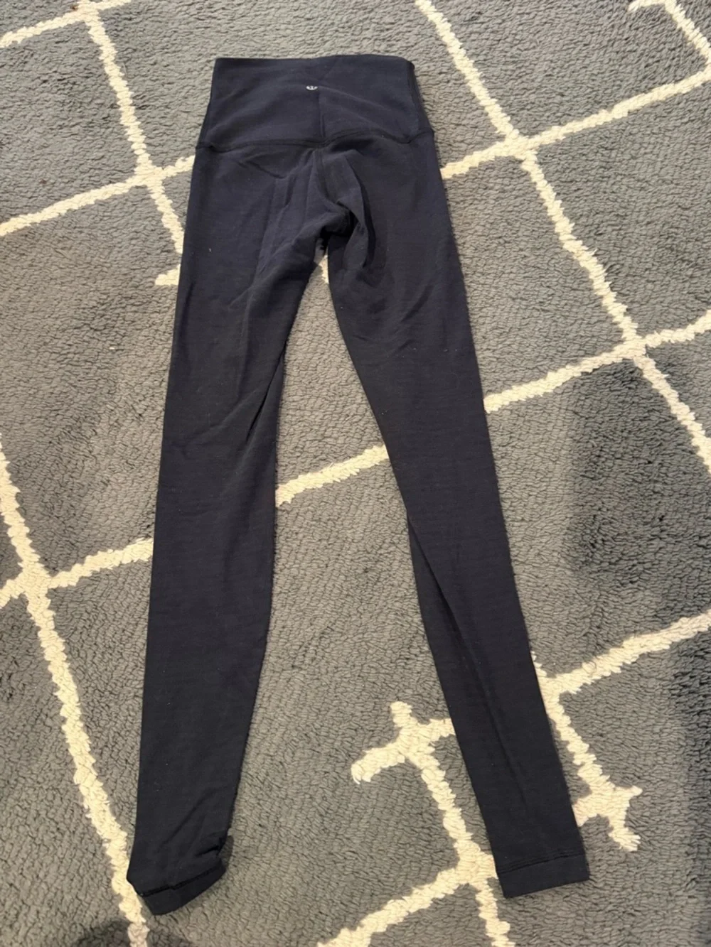 Lululemon High Waisted Heathered Deep Coal Leggings